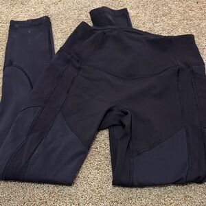 Lululemon running Black High-Waisted Leggings pants size 6